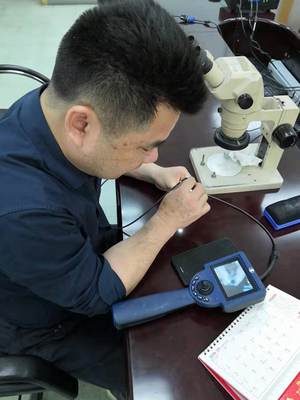 工業(yè)內(nèi)窺鏡芯片行業(yè)服務現(xiàn)場——芯片壓膠設備檢測與套筒技術咨詢